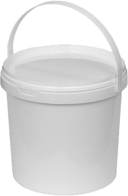 Ведро пластмассовое 11л круглое с крышкой, с ручкой ВП-11к в Мегионе