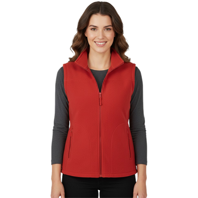 Жилет флисовый на замке (красный) в Мегионе