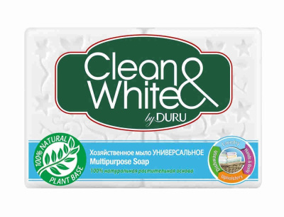 Мыло хозяйственное Duru Clean&White Универсальное 120гр в Мегионе