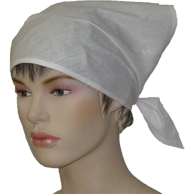 Косынка цв.белый (тк. тиси) в Мегионе