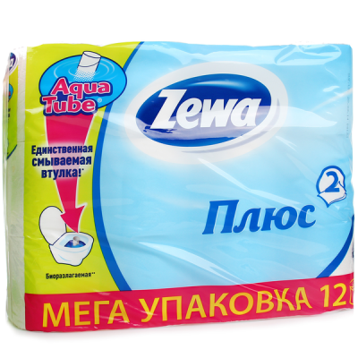 Бумага туалетная 2сл/12шт Зева Плюс Белая в Мегионе