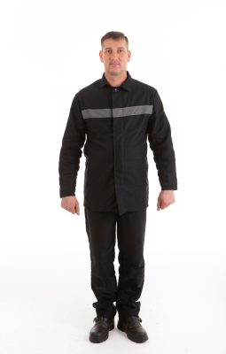 Костюм сварщика летний Молекскиновый арт.7АГ24Х3 (цв.черный)
