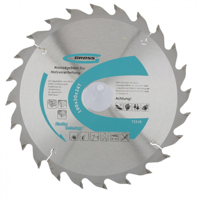 Диск пильный 190*30*24 по дереву Gross (73318) в Мегионе