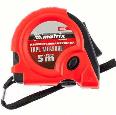 Рулетка MATRIX RUBBER  5м *19мм (31002) в Мегионе