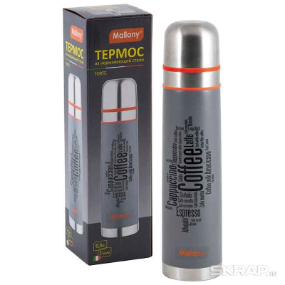Термос Mallony FORTE 1л, нерж.сталь (003680) в Мегионе