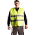 Жилет сигнальный лимон мод.R122-1-Y (тк.100% полиэфир)  в Мегионе