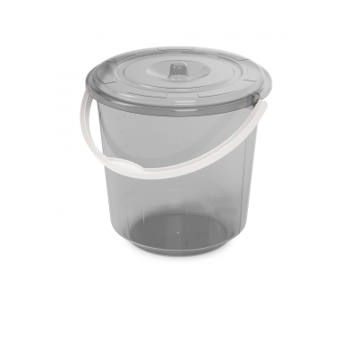 Ведро пластмассовое 10л с крышкой "Хозяюшка" (М1213) (уп.10) в Мегионе