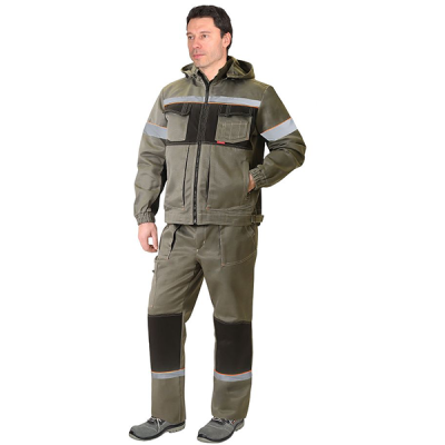 Костюм летний Сириус-РАДОМИР мужской брюки (цв.оливковый) в Мегионе