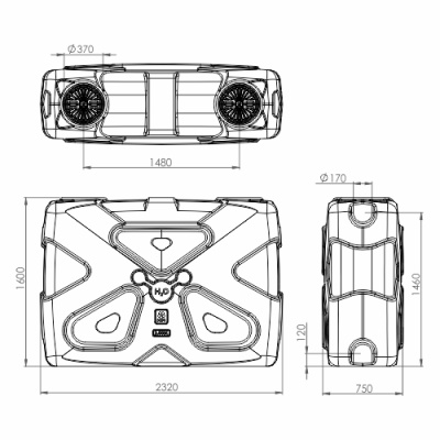 Емкость для воды 2000л,прямоугольная,плоская. Молекула в Мегионе