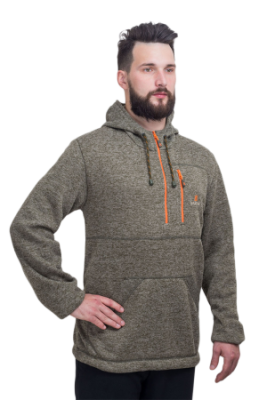 Толстовка трикотаж/флис Малахит (олива)