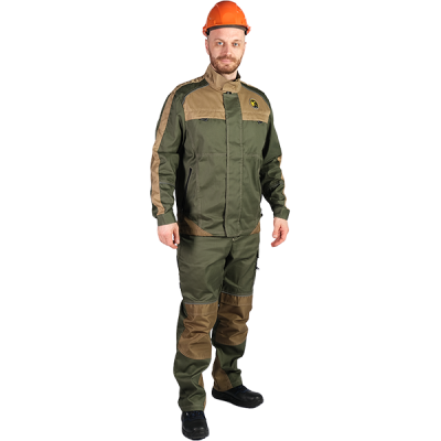 Костюм летний  СТАРТ (тк.смесовая) цв.оливковый+бежевый в Мегионе