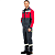 Костюм летний  ТАЛЬ (тк.80%хл+20%п/э) цв.серый+красный в Мегионе
