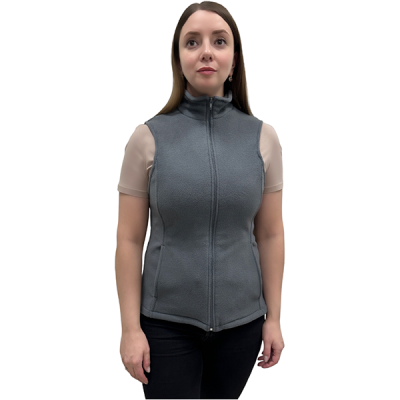 Жилет флисовый на замке  серый  в Мегионе