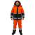 Костюм ДОРОЖНИК 2/3кл.защиты (цв.оранжевый+черный)/IV и особый климат пояс в Мегионе