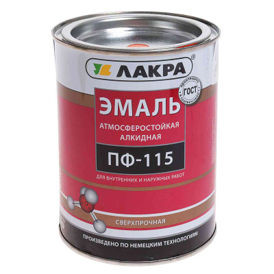 Эмаль ПФ-115 зеленая (применение наружное) Лакра 20кг (22977, 04964) в Мегионе