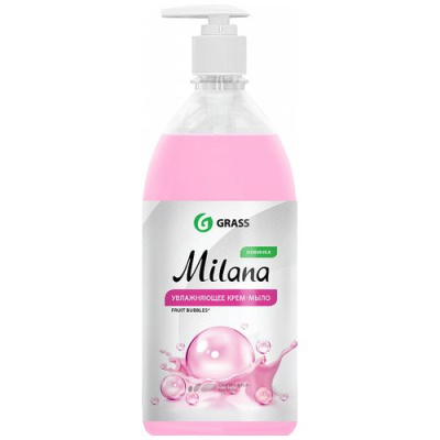Мыло жидкое 1л Milana GRASS с дозатором в Мегионе