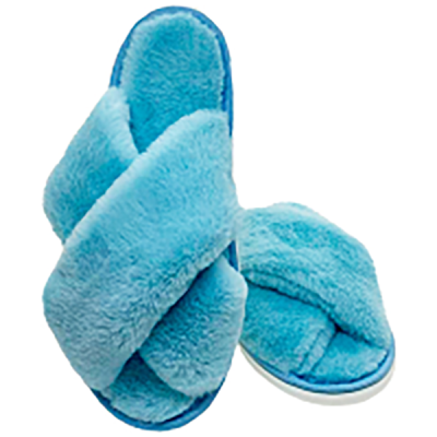   Тапочки домашние женские откр. цв.пыльно-голубой в Мегионе