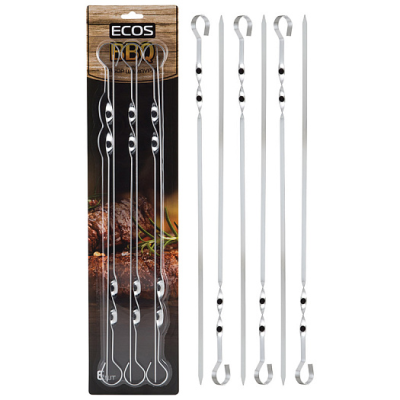 Набор шампуров прямых ECOS ND-301D, 6шт. (45х1х0,15см) в Мегионе