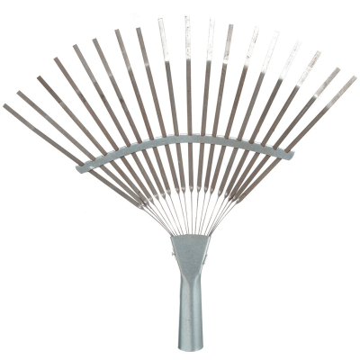 Грабли веерные 18 зубцев пластинчатые оцинк./порош. окрас в Мегионе