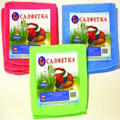 Салфетка из микрофибры универсальная 30*30 Мандаринка в Мегионе